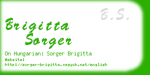 brigitta sorger business card